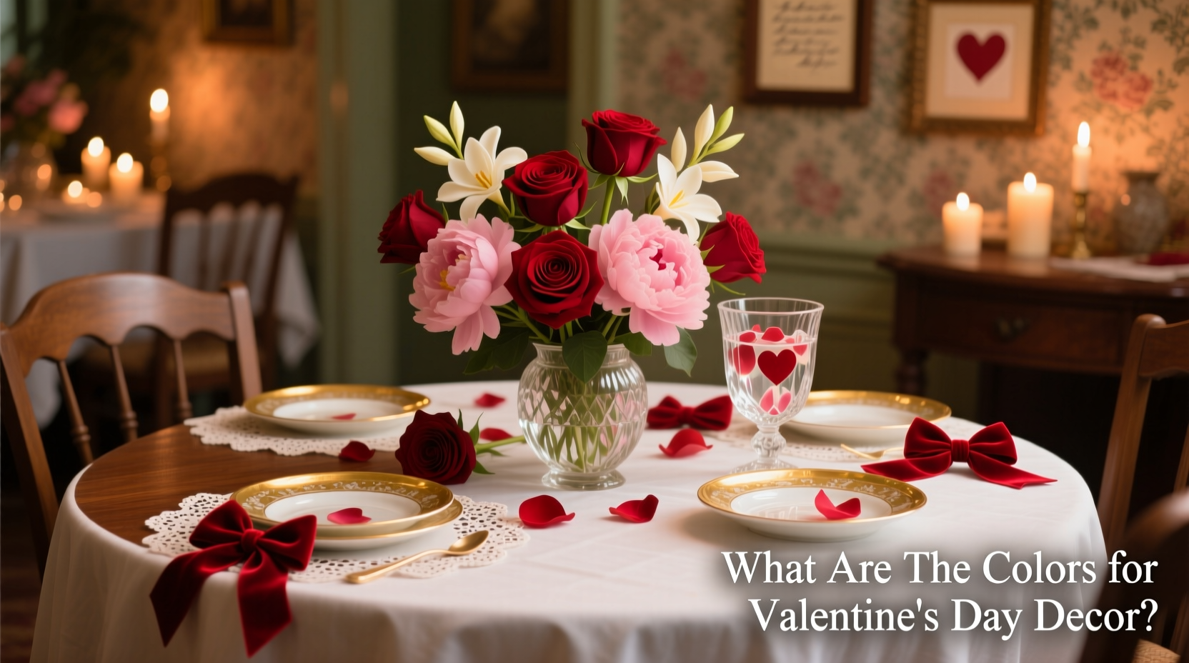 what are the colors for valentines day decor