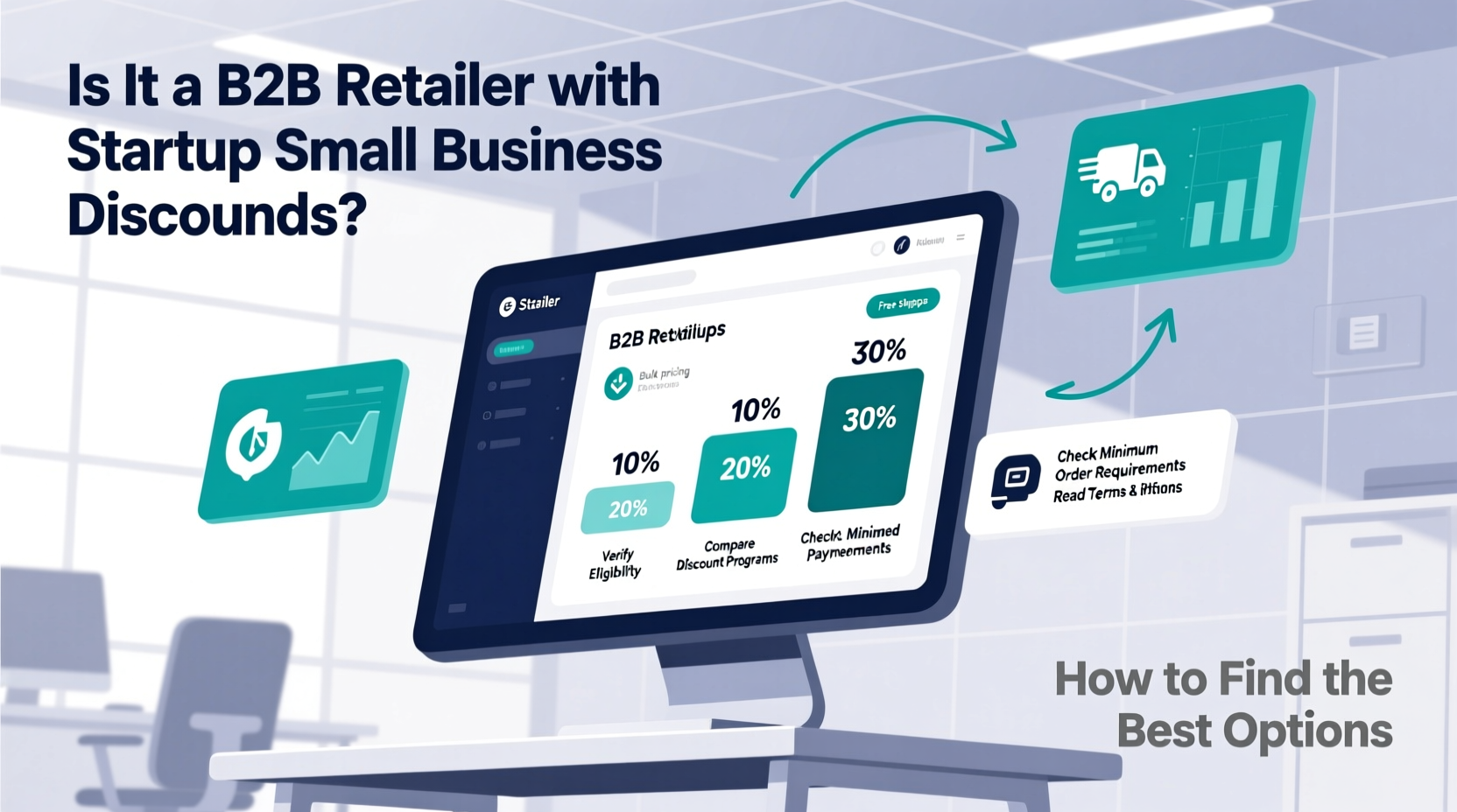 is it b2b retailer with startup small business discounts