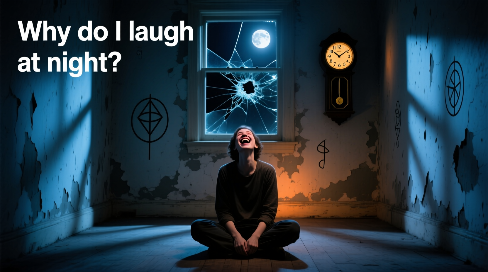 laughing for no reason at night possible causes explanations