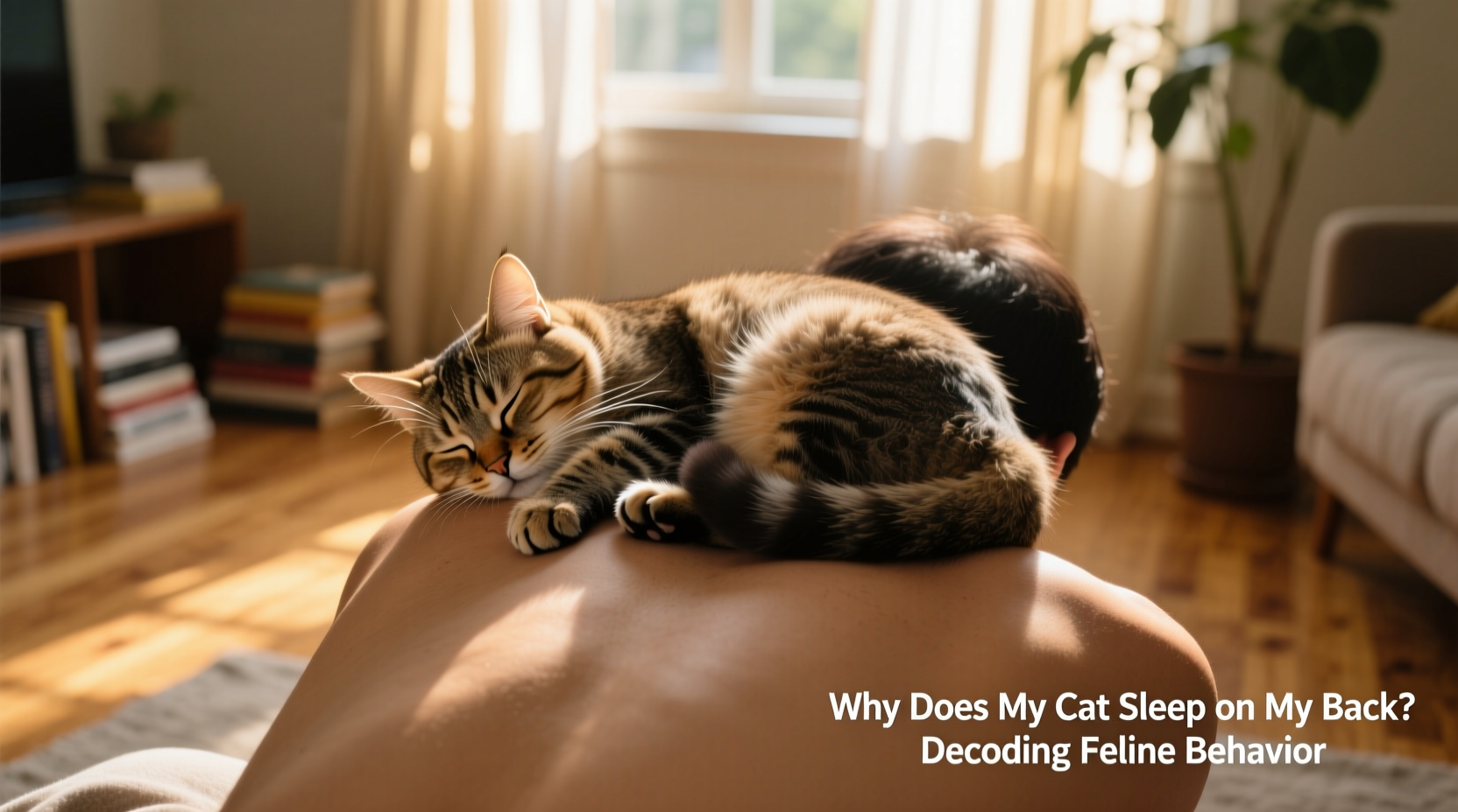 why does my cat sleep on my back decoding the behavior