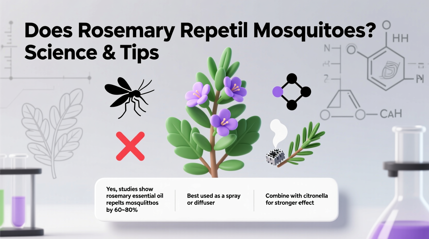 does rosemary plant repel mosquitoes