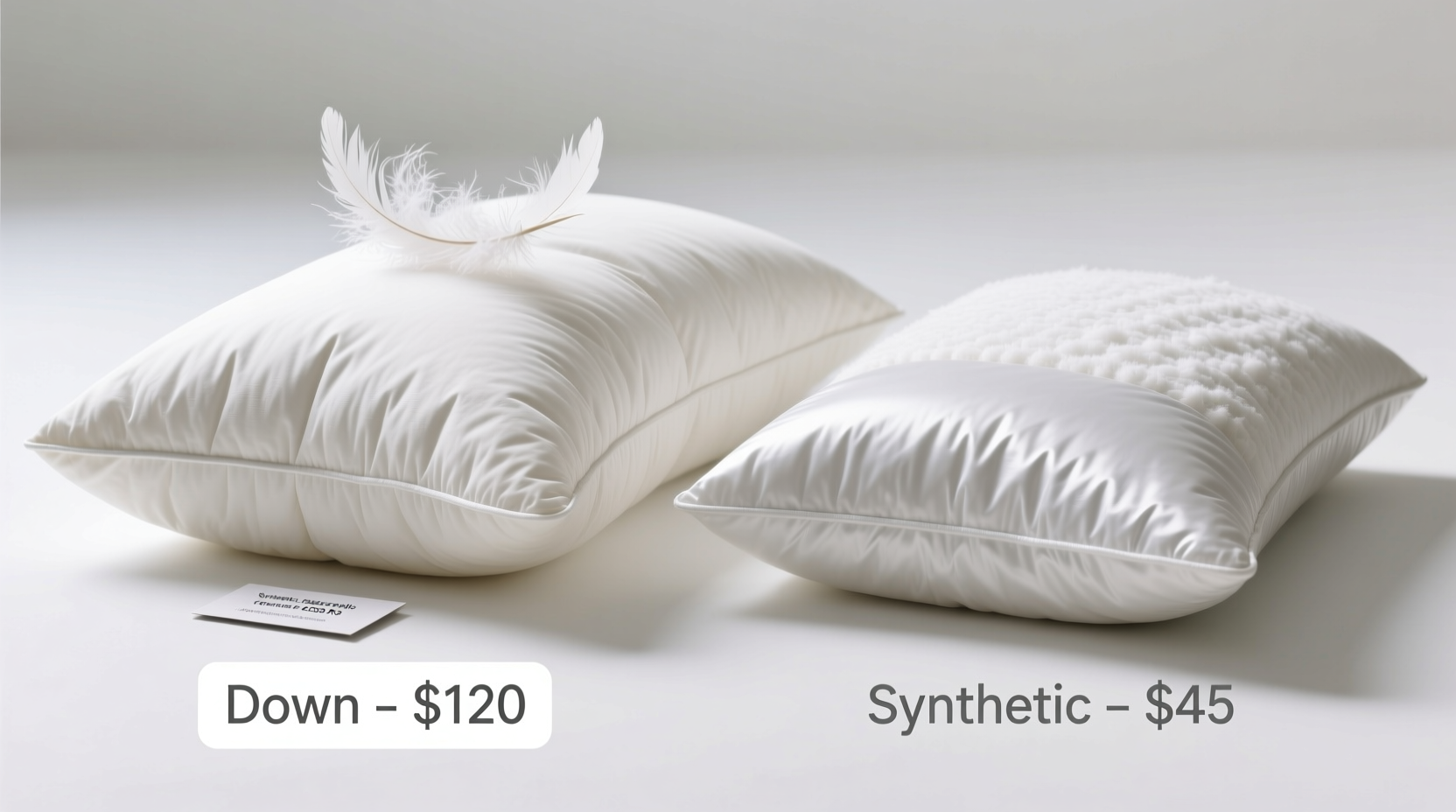 down vs synthetic pillow filling is the extra cost of down really worth it