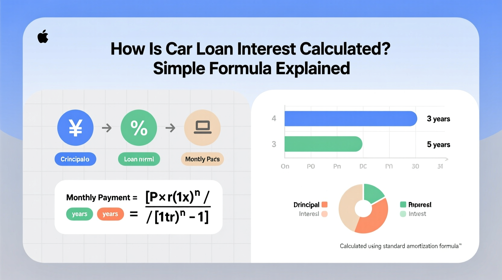 how is car loan interest calculated