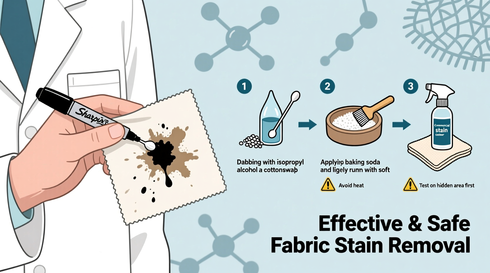 effective methods to remove sharpie marker stains from clothes without damaging fabric
