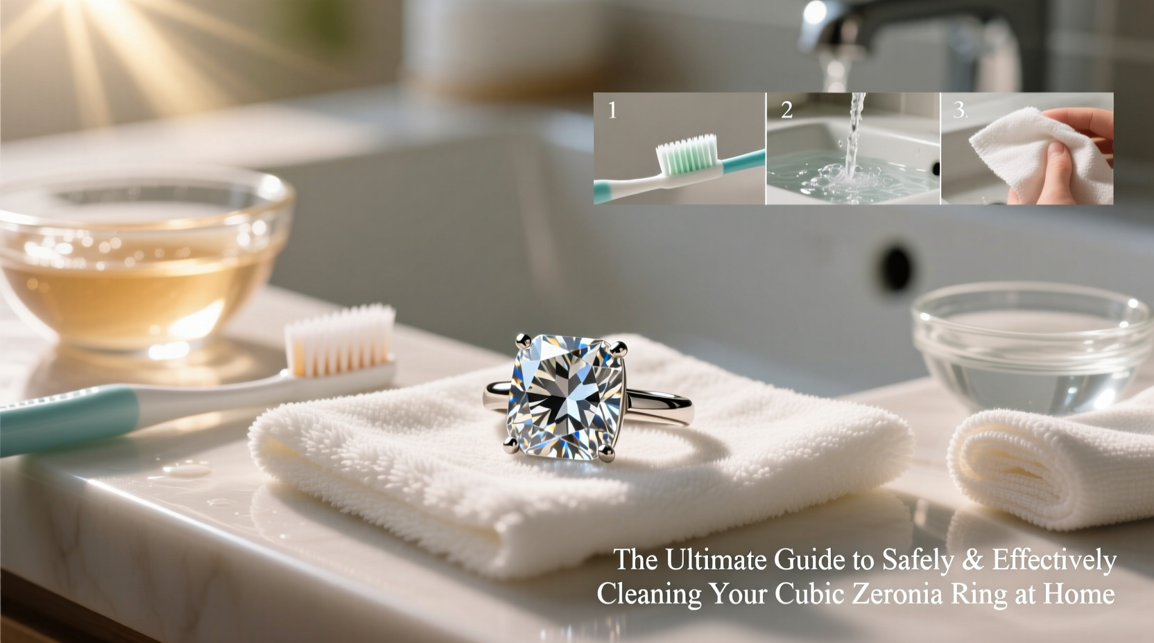 the ultimate guide to safely and effectively cleaning your cubic zirconia ring at home