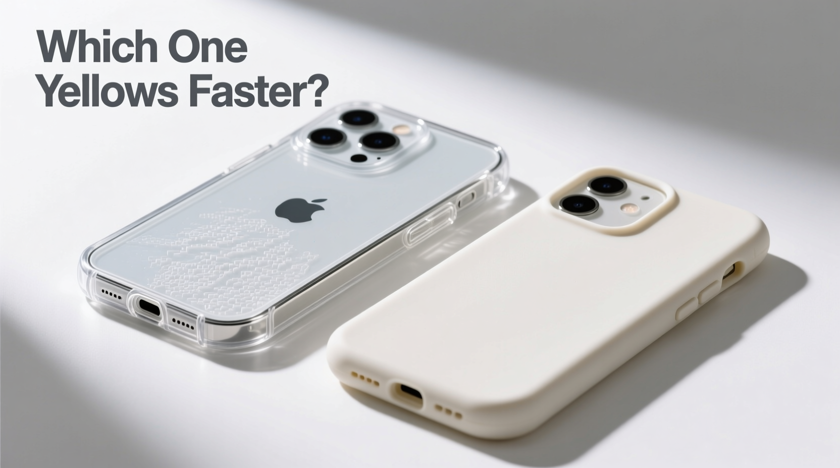 clear case vs silicone case for iphone which one actually yellows faster