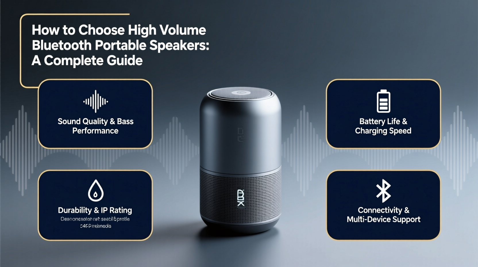speakers high volume bluetooth portable