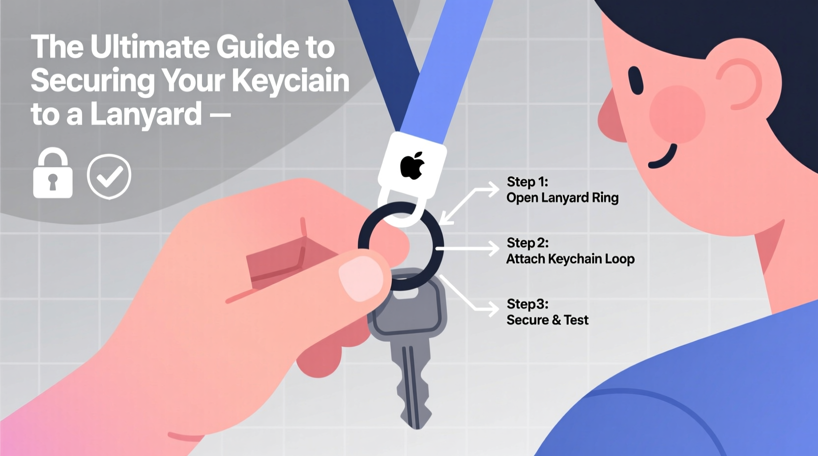 the ultimate guide to securely attaching your keychain to a lanyard for everyday use