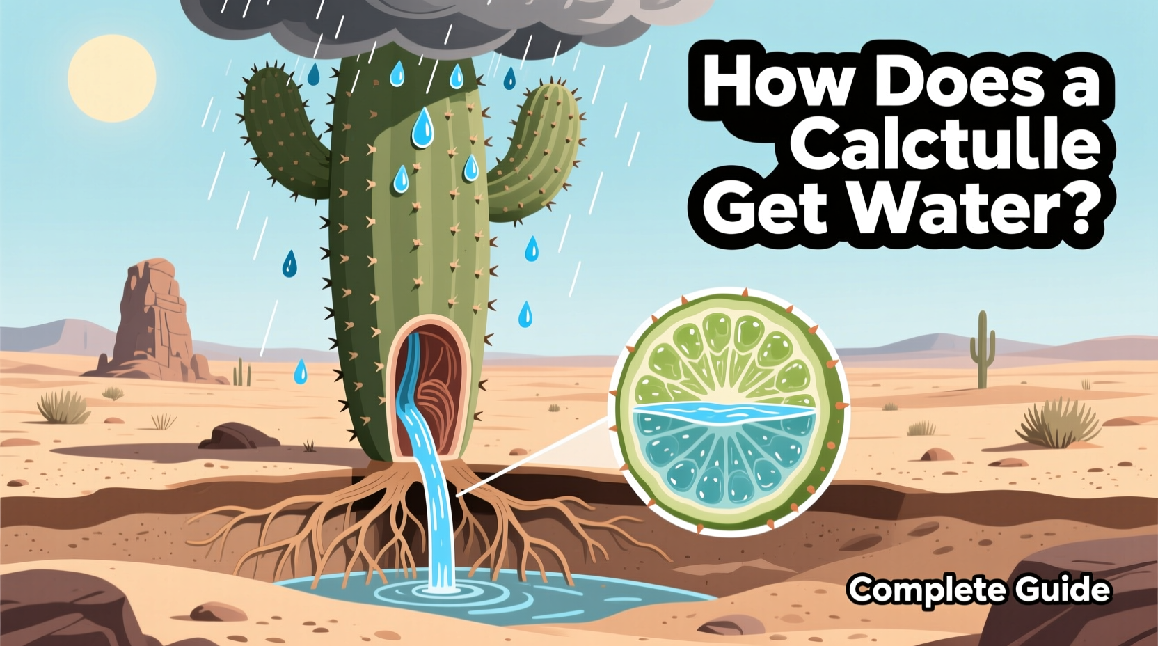 how does cactus get water