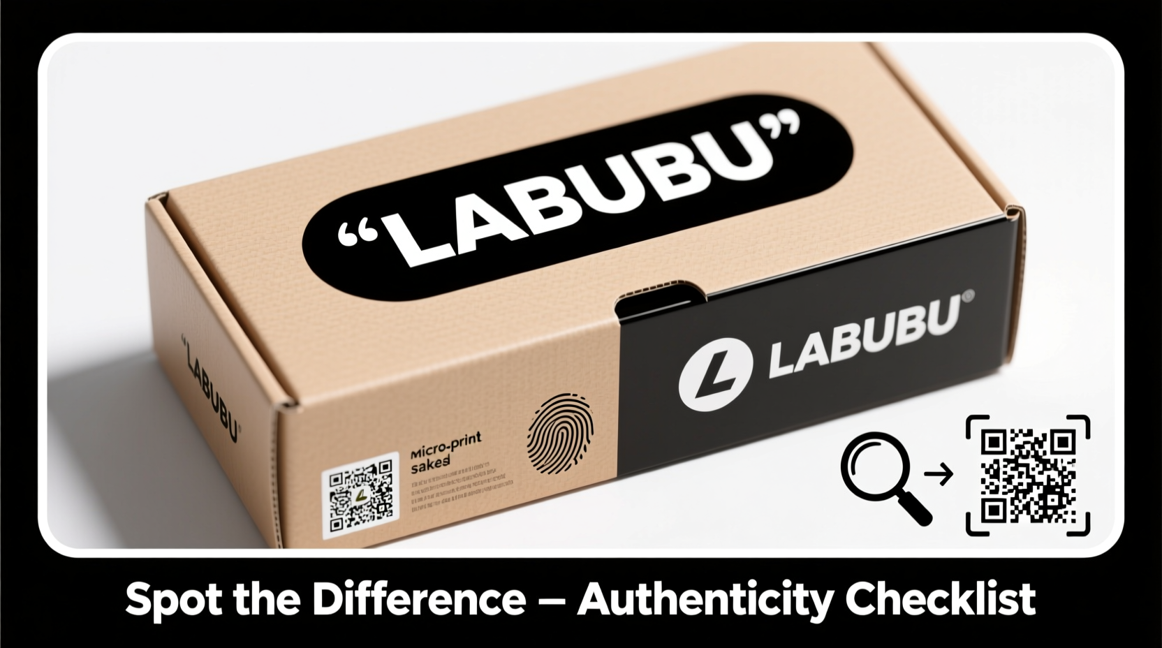 how to spot fake labubu packaging