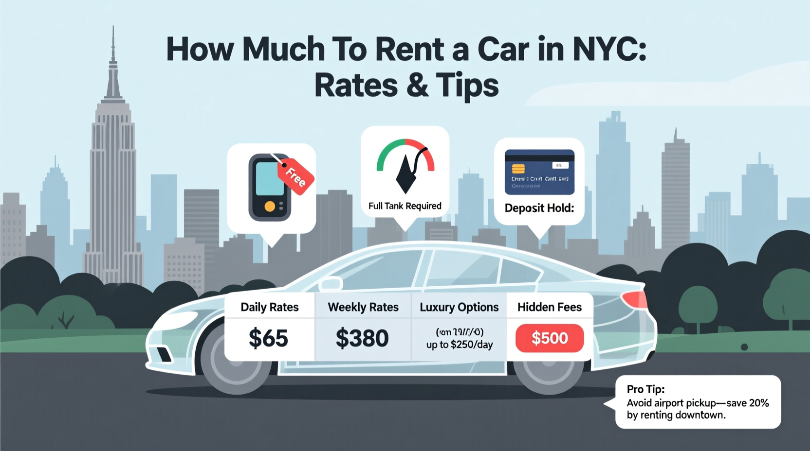 how much to rent a car nyc
