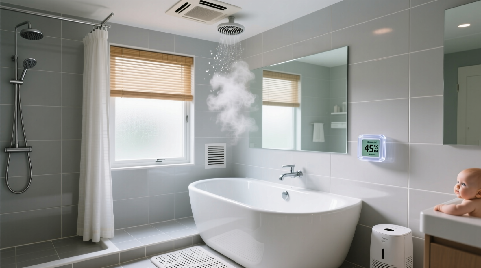 how to stop mold from building up inside baby and bath