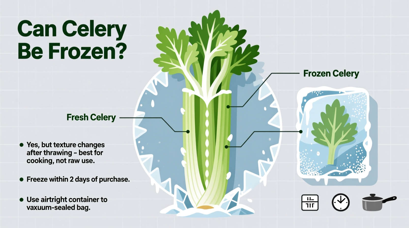 can celery be frozen