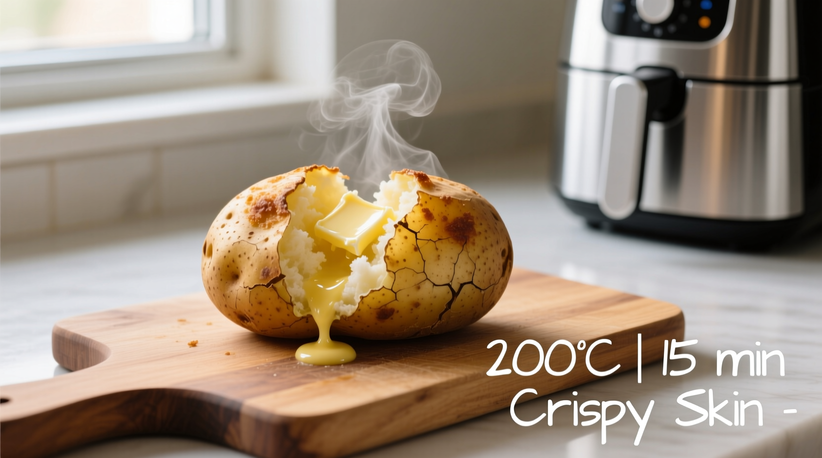 Baked Potato in Air Fryer at 200°C: Perfect in 40 Minutes