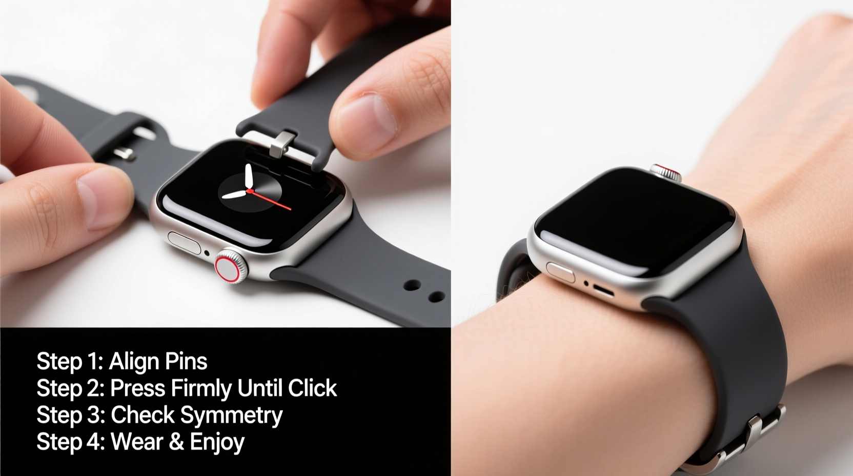step by step guide to installing a new apple watch strap on series 9 for a perfect fit