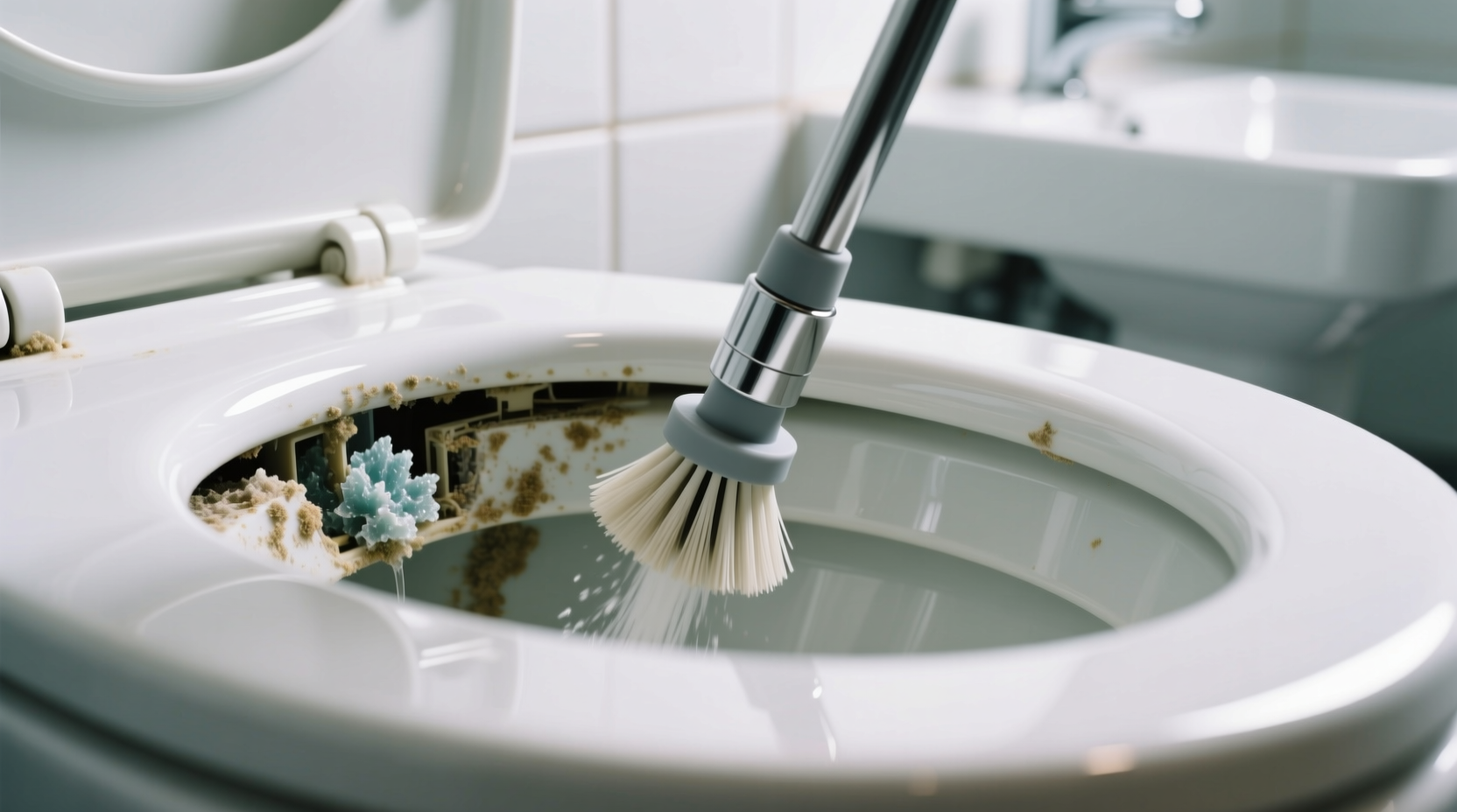 cleaning toilet jets