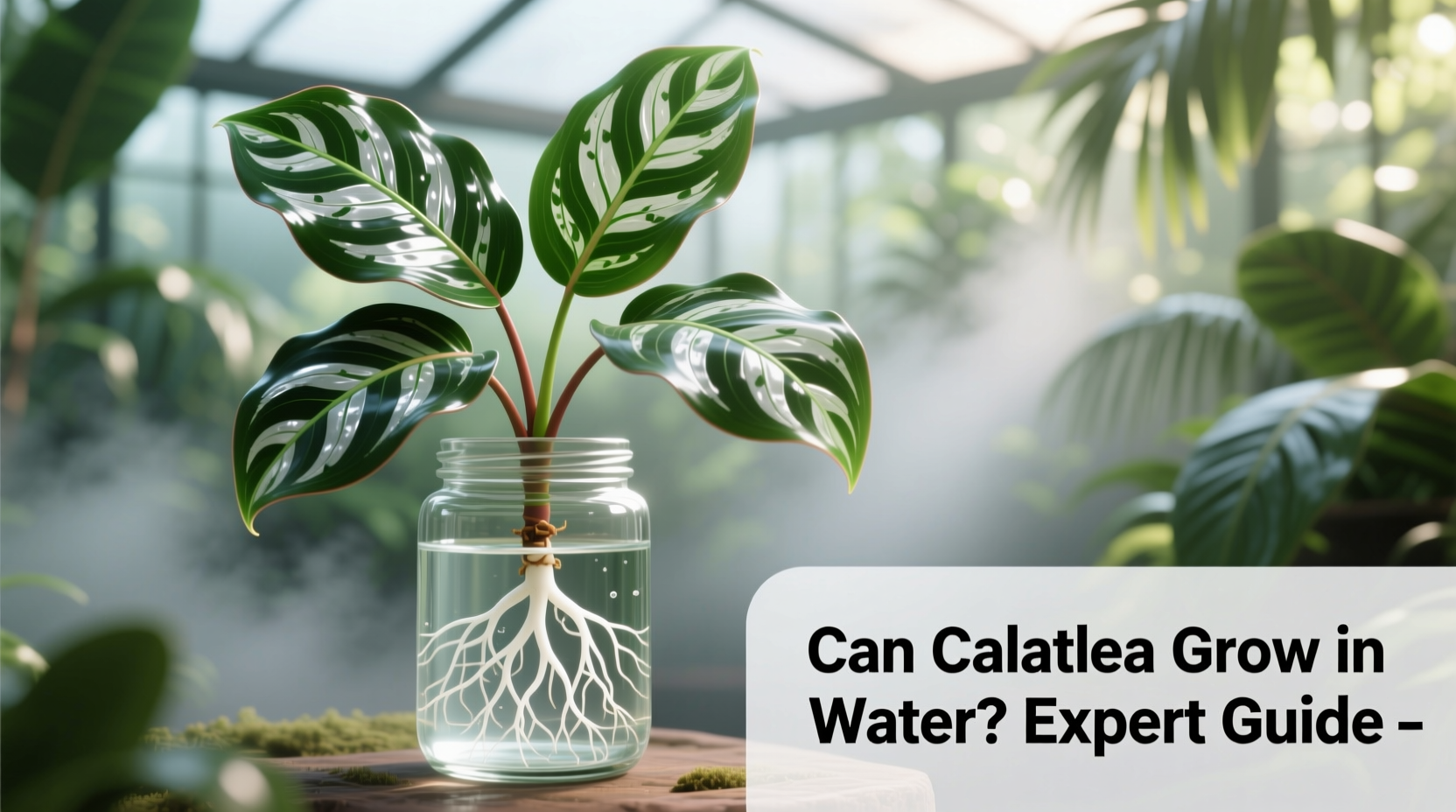 can calathea grow in water