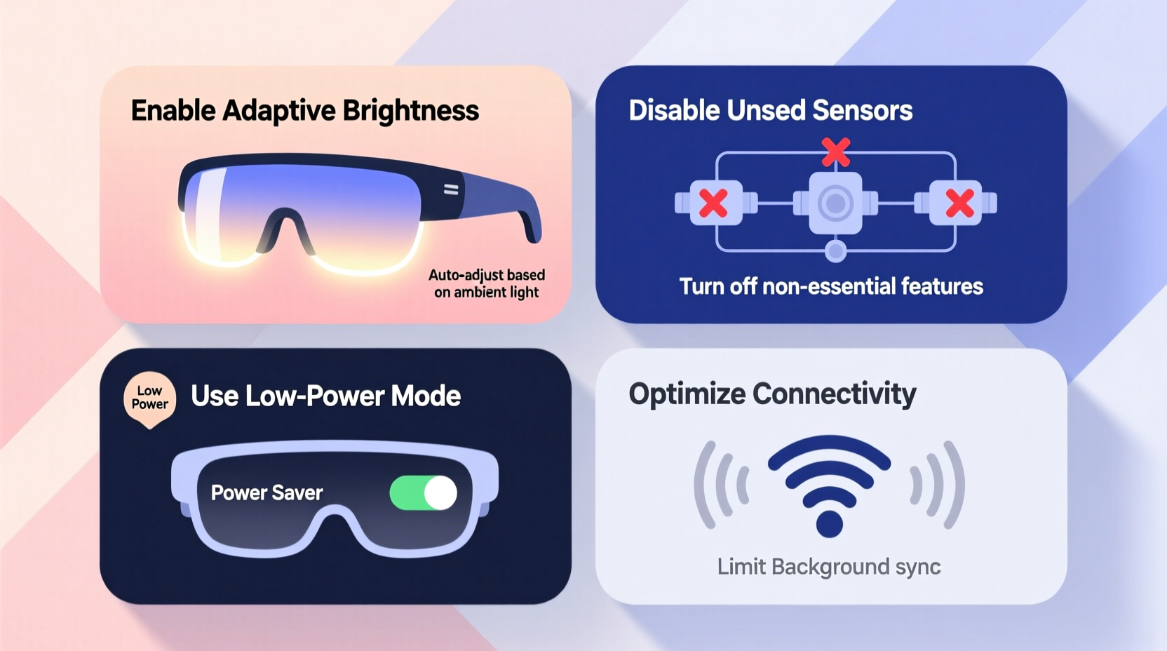 practical strategies to extend and optimize smart glasses battery life