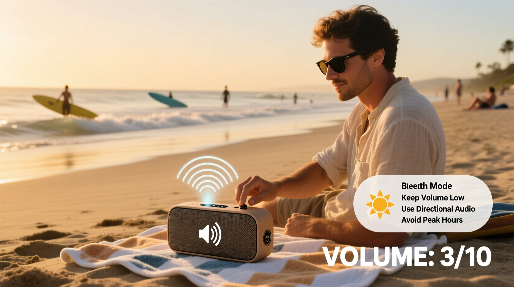 the ultimate guide to using a bluetooth speaker at the beach without disturbing others
