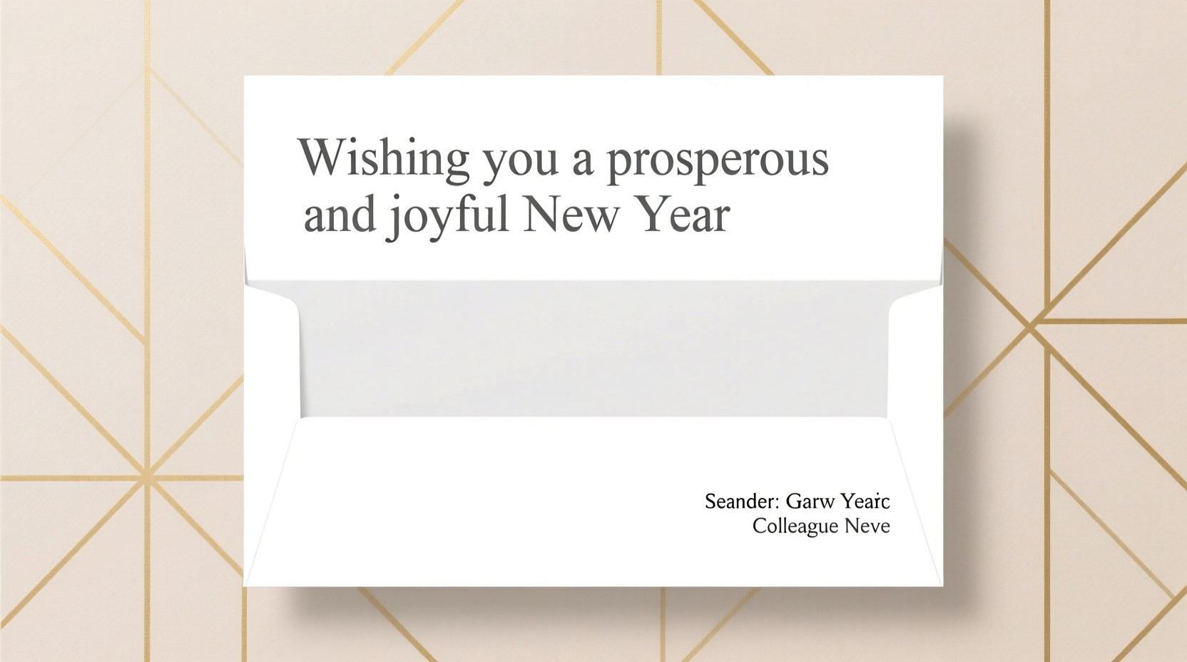 how to wish someone happy new year in business email