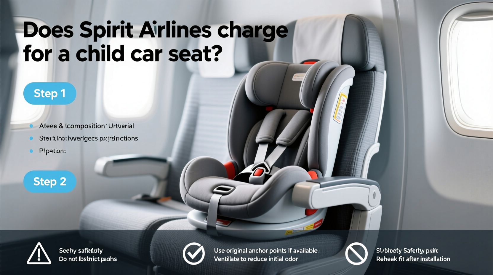 does spirit airlines charge for a child car seat