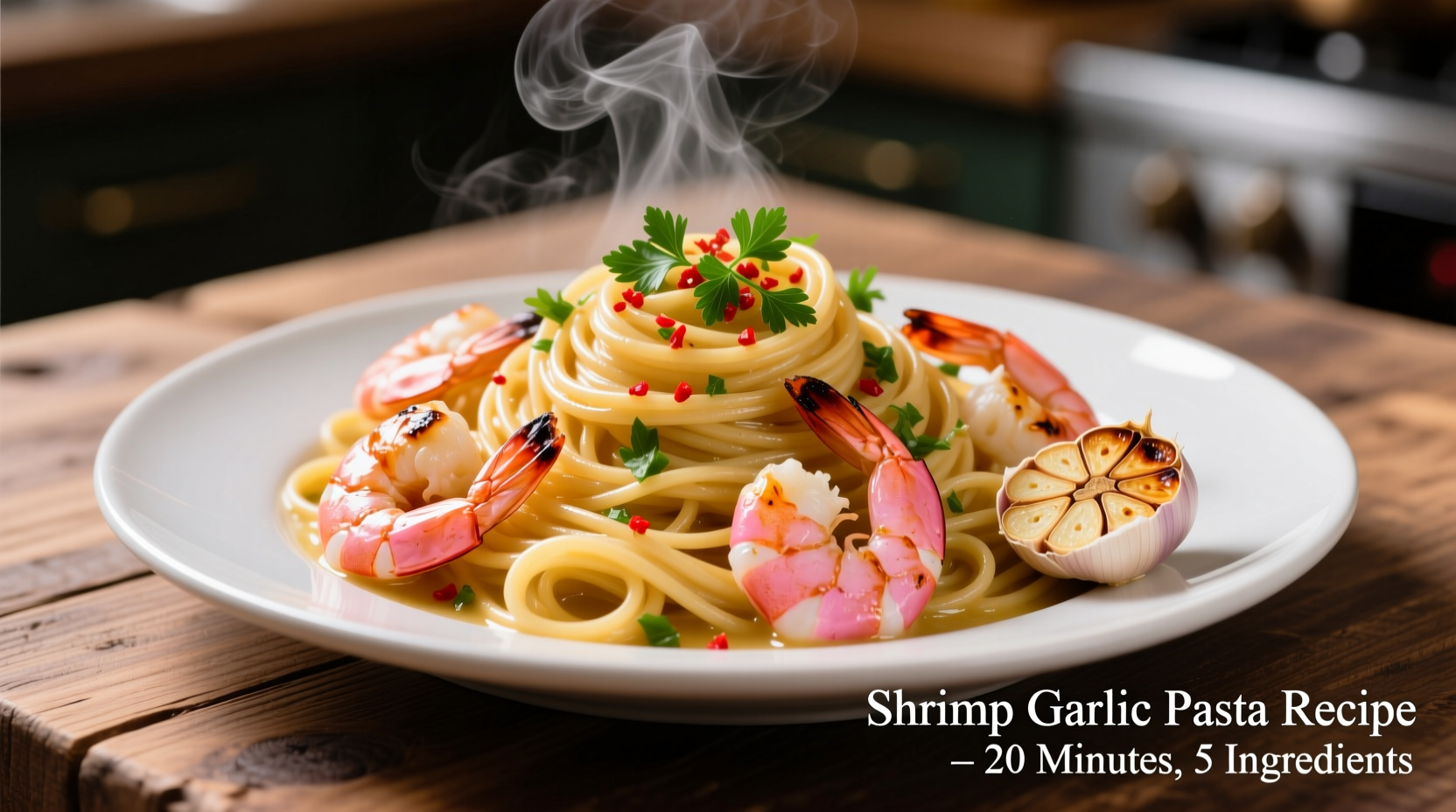 shrimp garlic pasta recipe