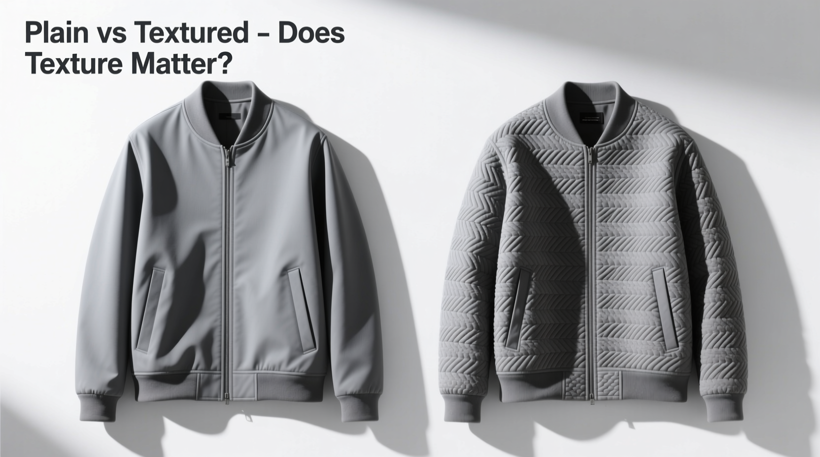 plain vs textured jacket does the texture actually matter