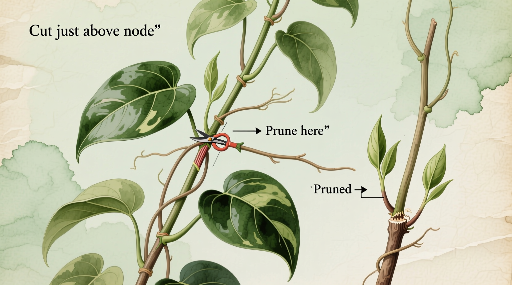 Where to Prune Pothos for Bushier Growth