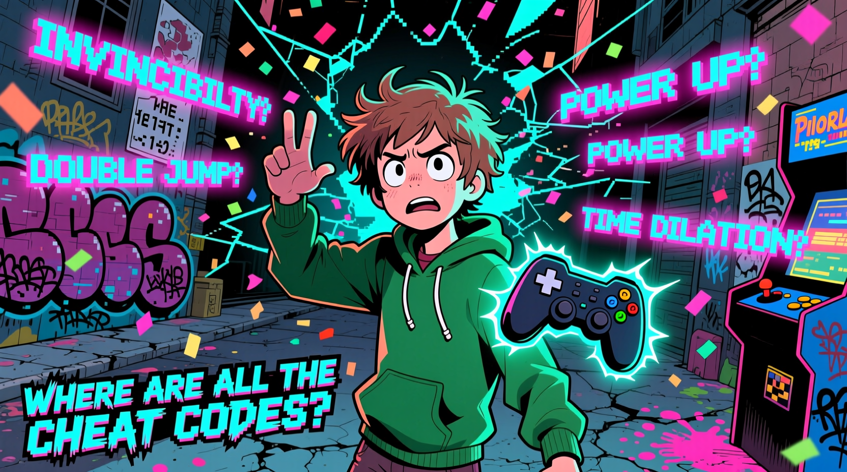 scott pilgrim vs the world where are all the cheat codes and how do i use them