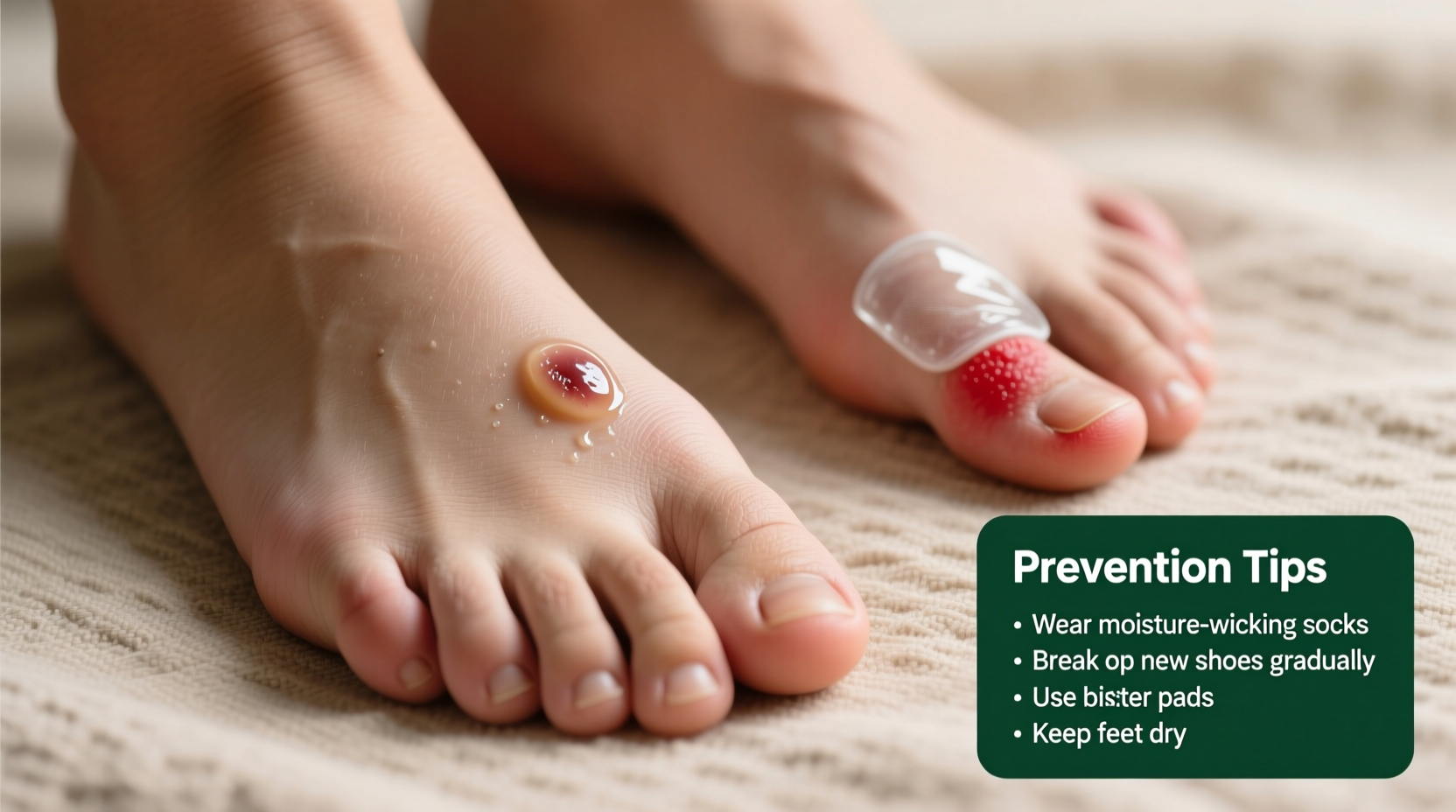 effective ways to heal and prevent blisters on the bottom of your foot