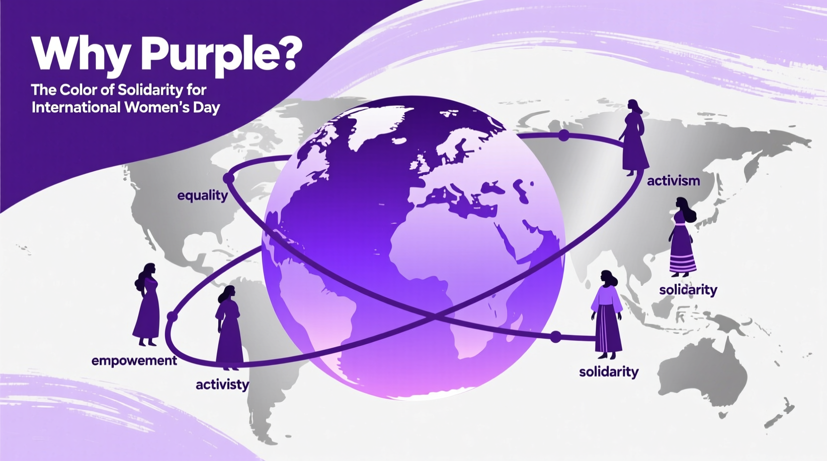 purple for international womens day