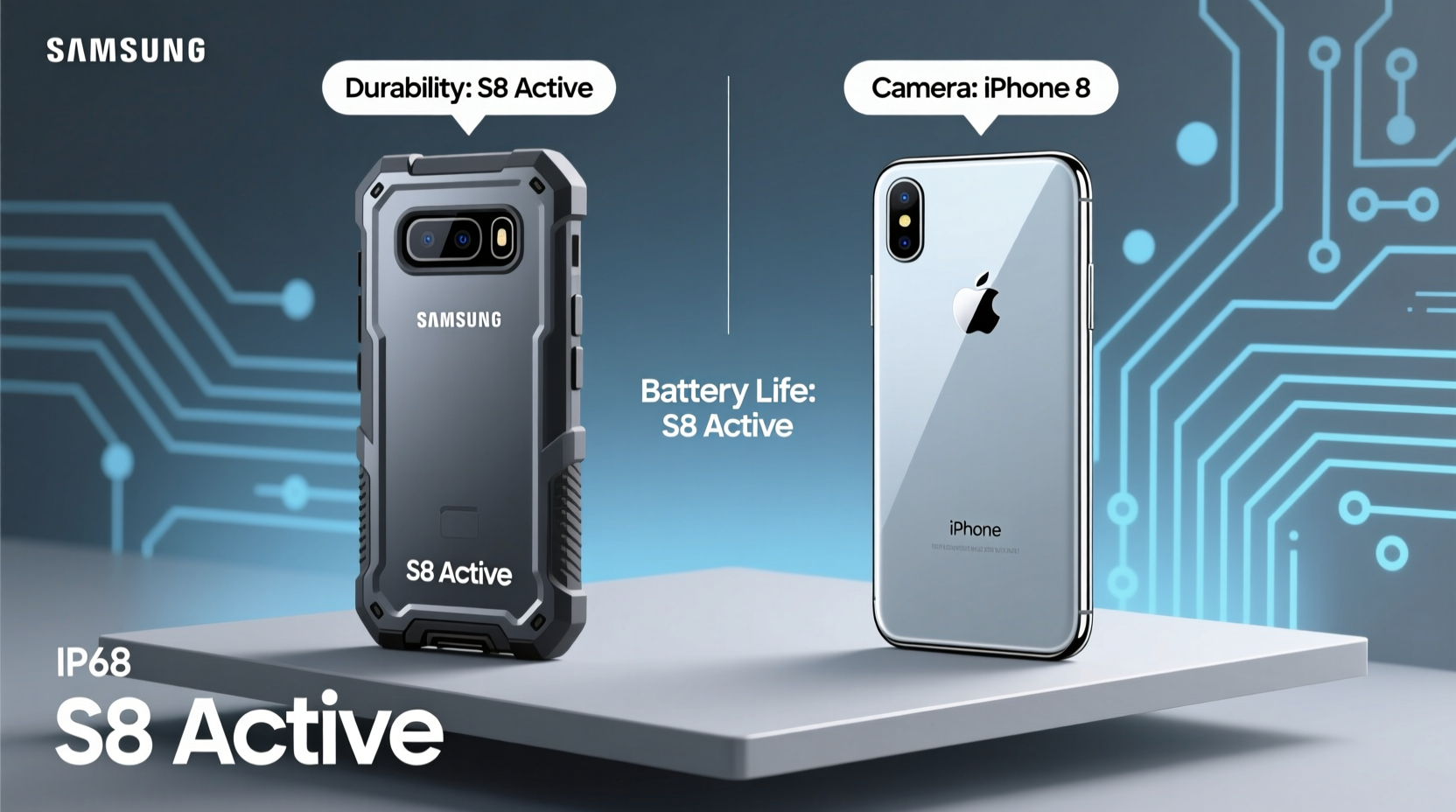 galaxy s8 active vs iphone 8 which phone was actually better back then