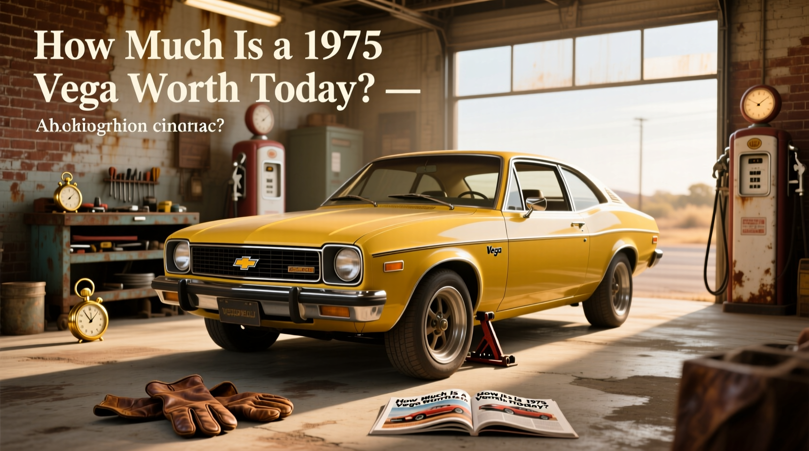 1974 Chevrolet Vega hatchback parked on suburban street
