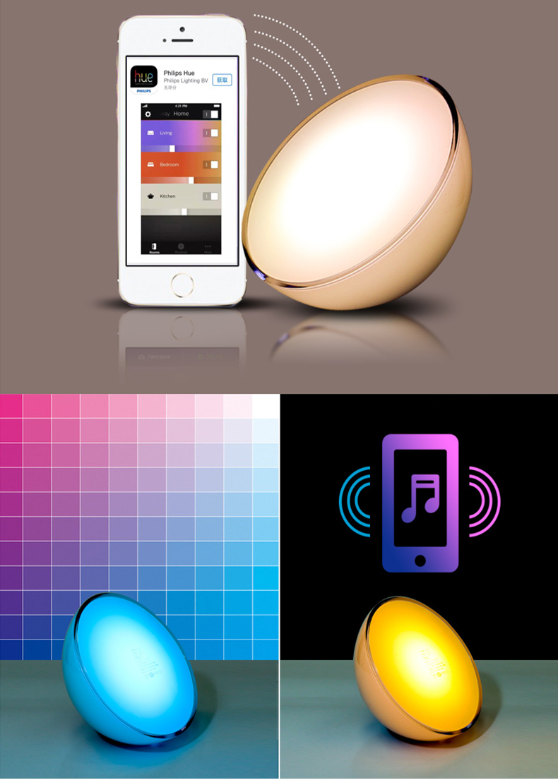 Philips Go Smart LED Night Light & Charging Wake-Up Lamp with