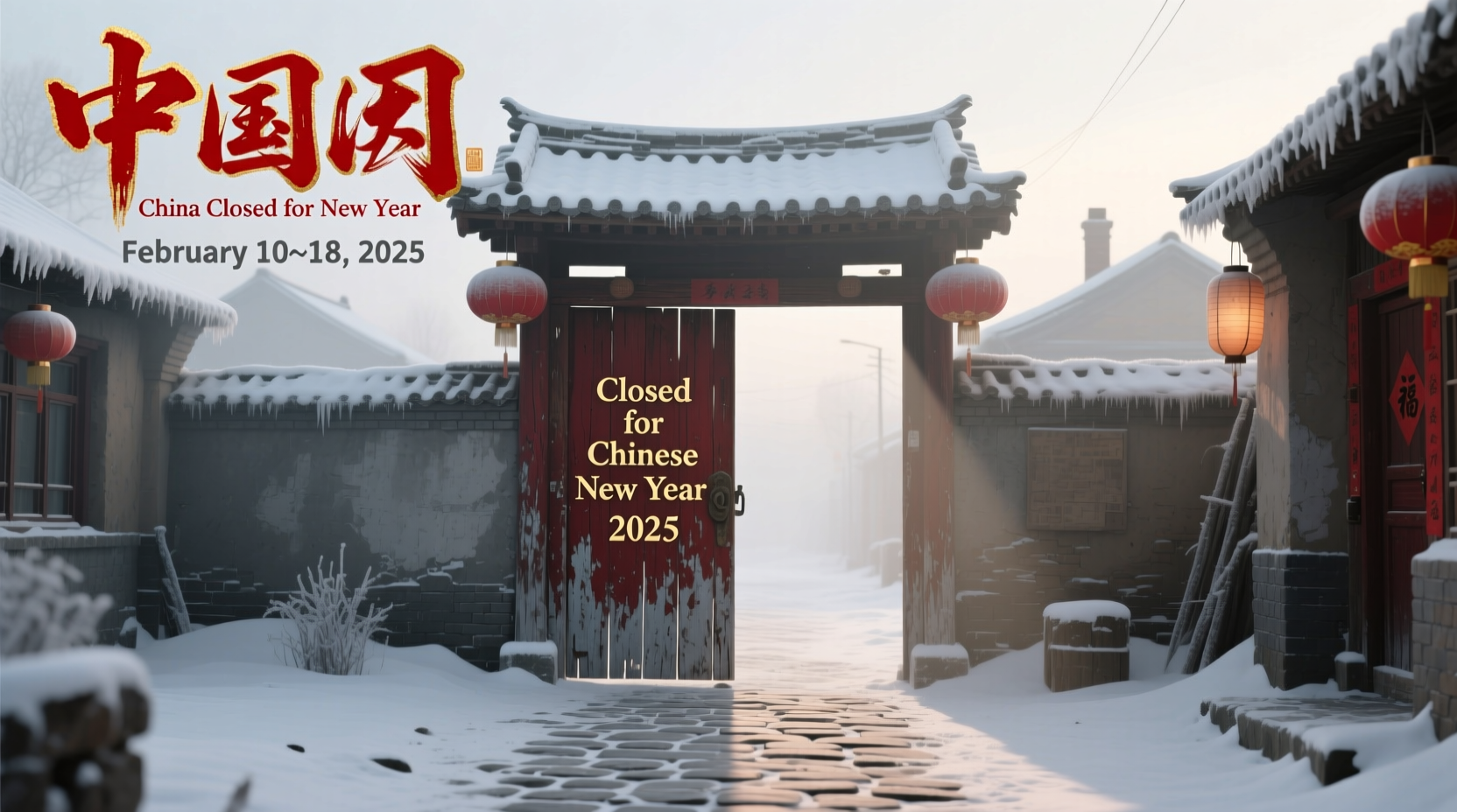 when is china closed for new year 2025