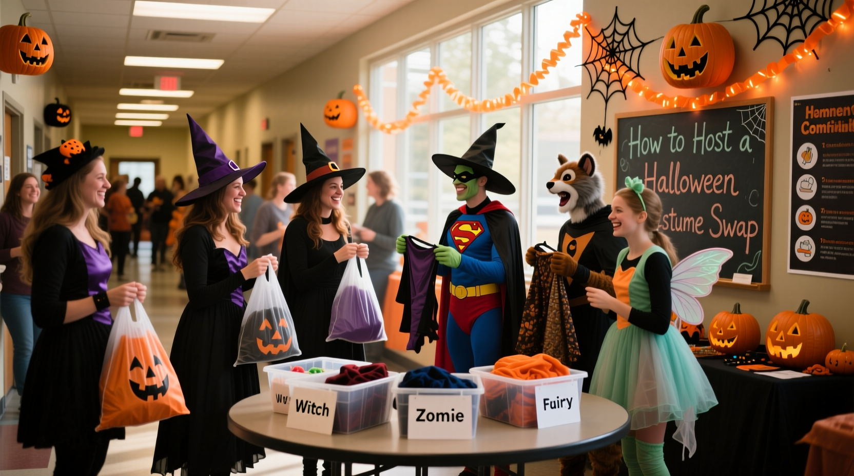 how to host a halloween costume swap