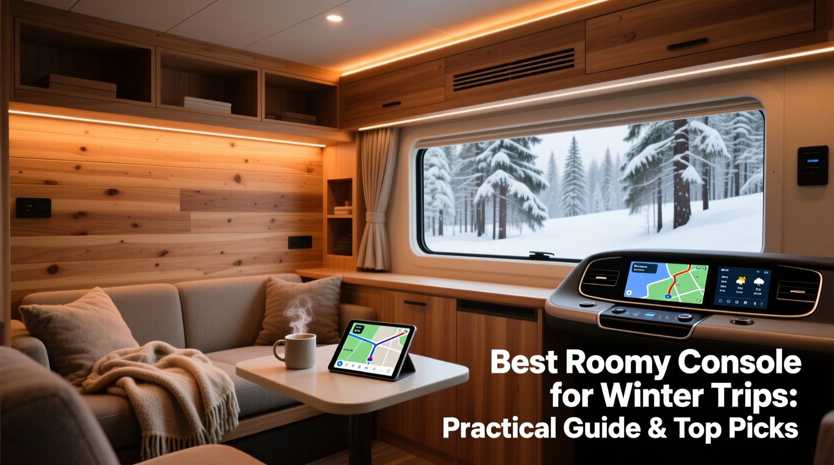 roomy console winter trip