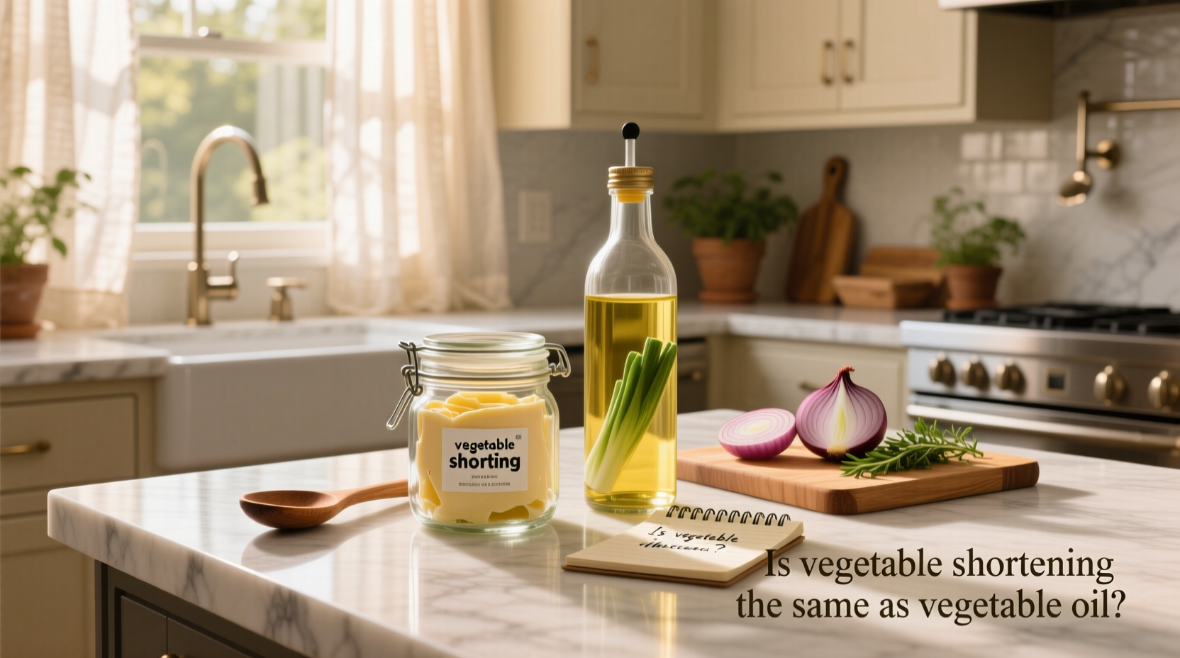 is vegetable shortening the same as oil