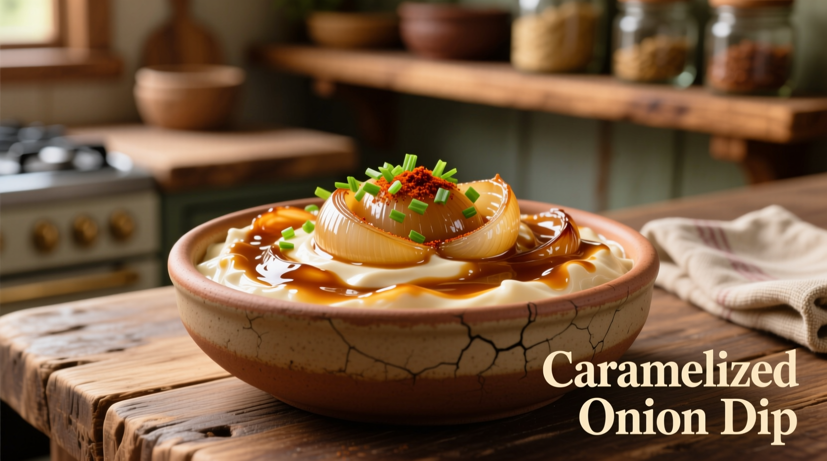 carmalized onion dip