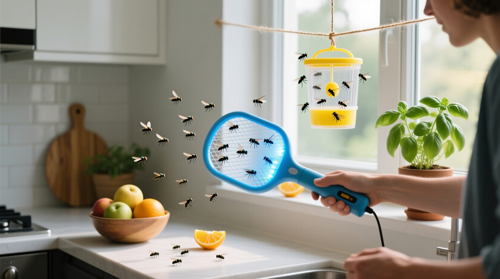 how to get rid of flies in house