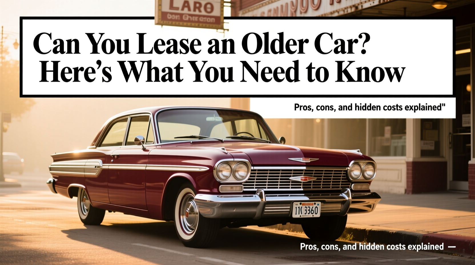 can you lease a older car