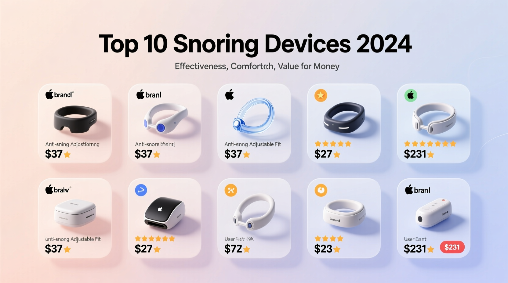 top 10 best snoring device picks with prices from 0 37 to 231