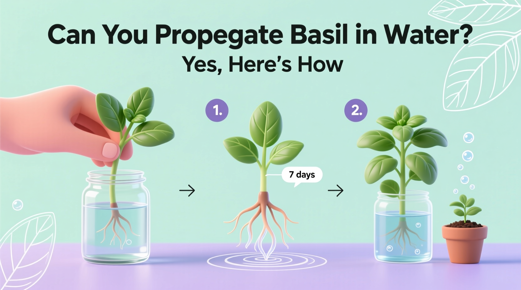 can you propagate basil in water
