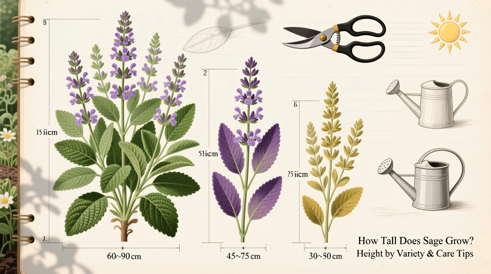 how tall does sage get