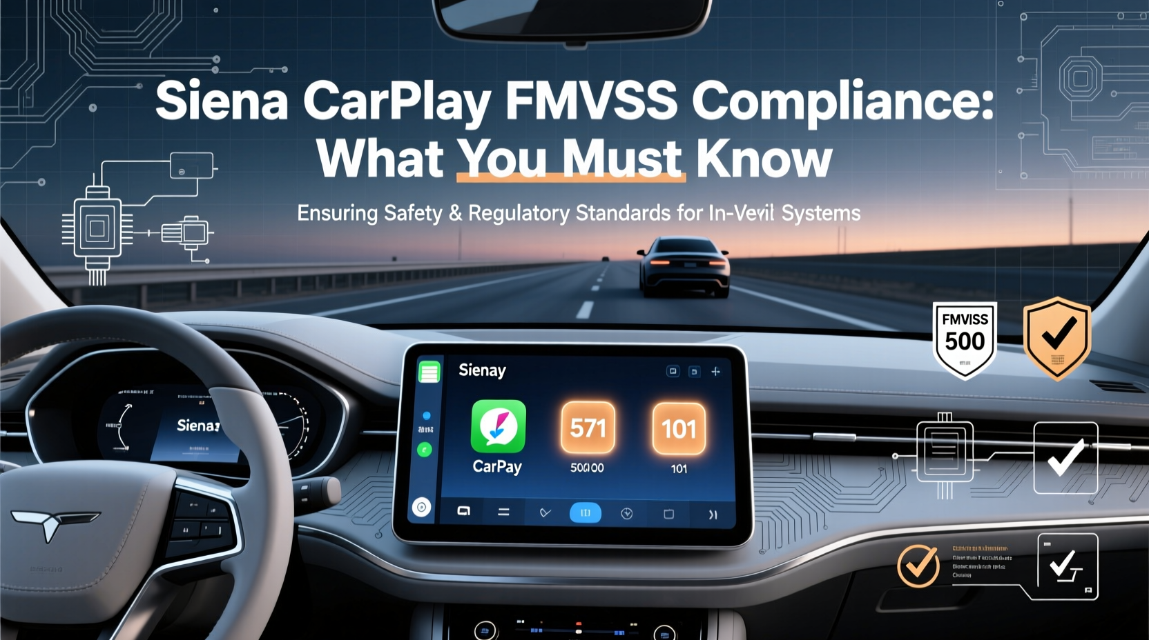 sienna carplay fmvss compliance