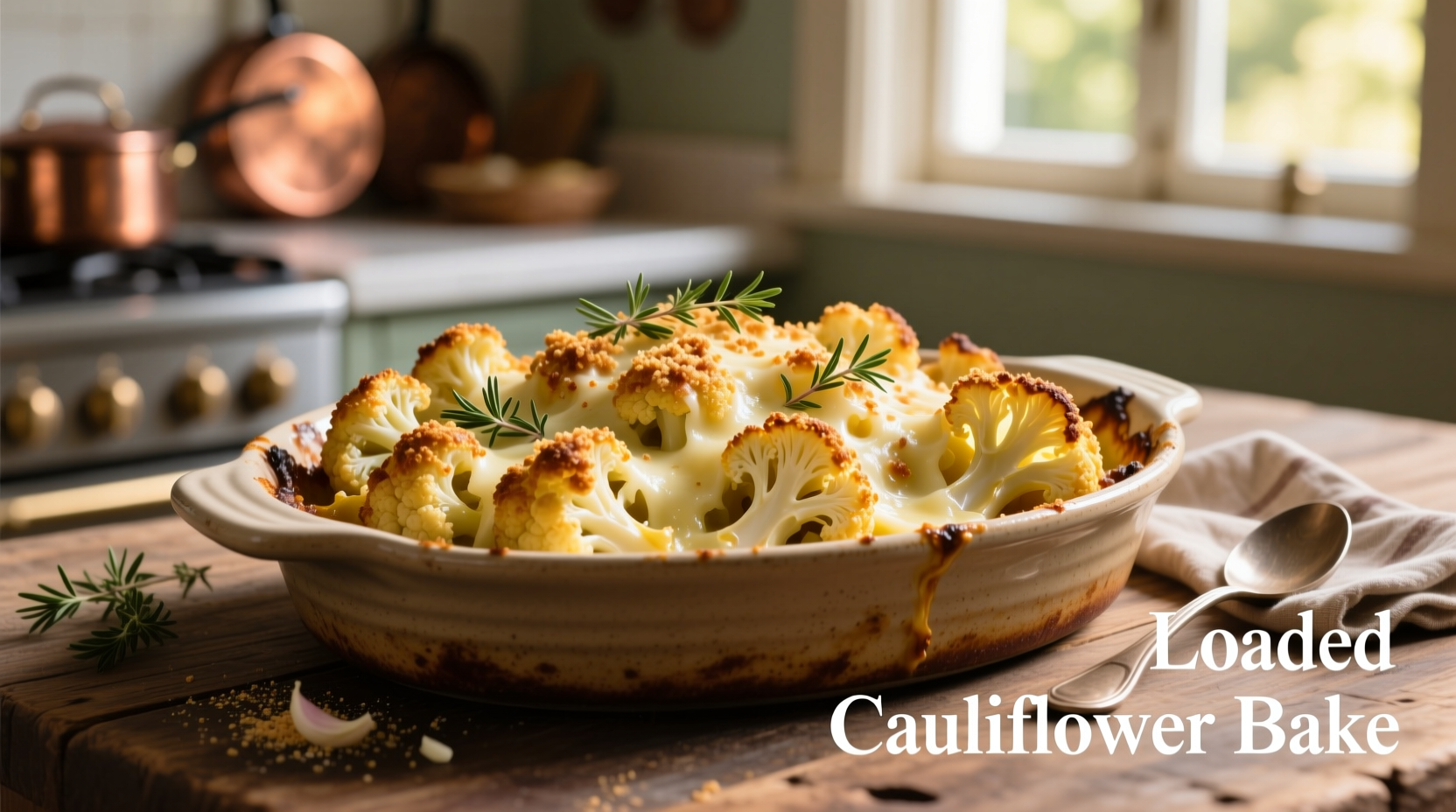 Loaded Cauliflower Bake: Healthy Recipe in 30 Minutes