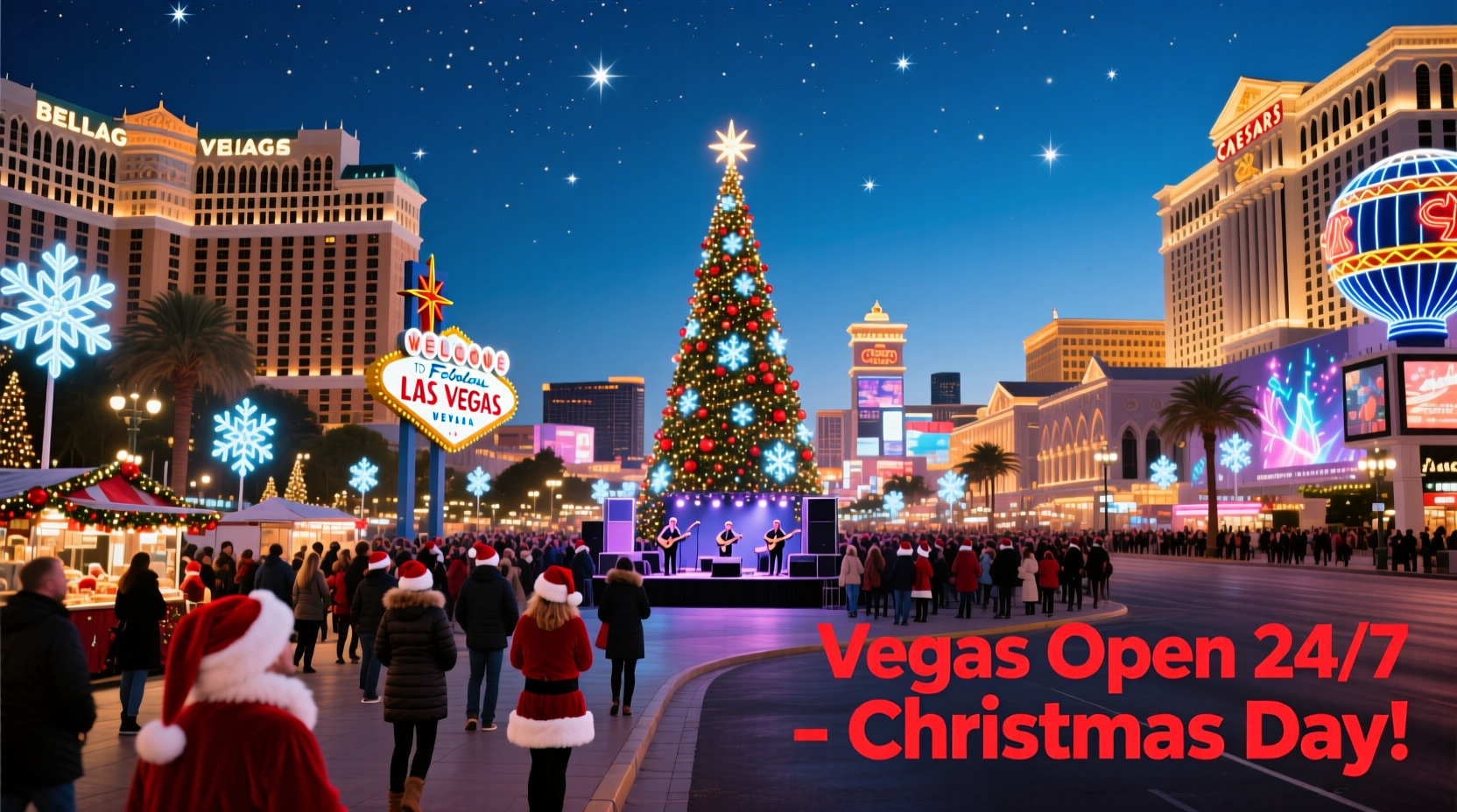 is vegas open on christmas day