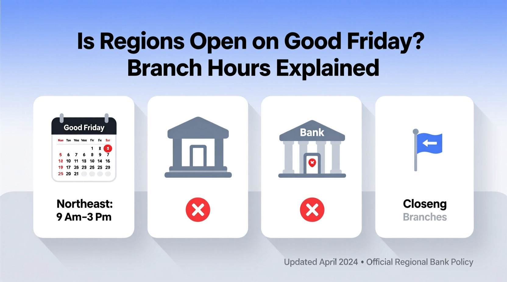 is regions open on good friday
