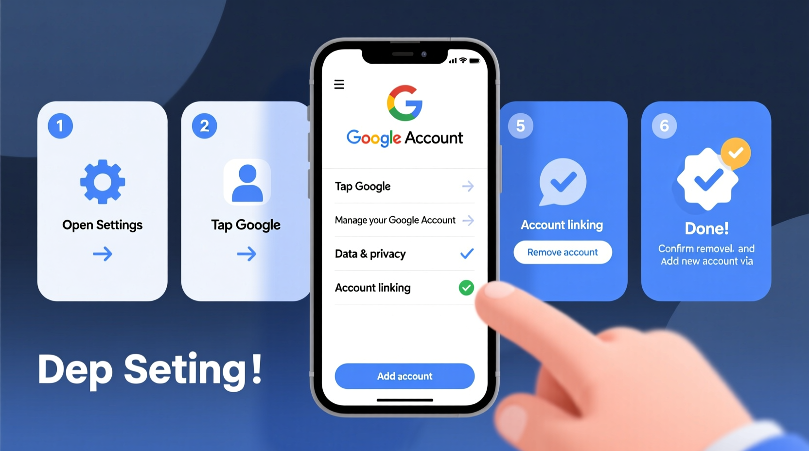 a step by step guide to changing your google account on any phone easily