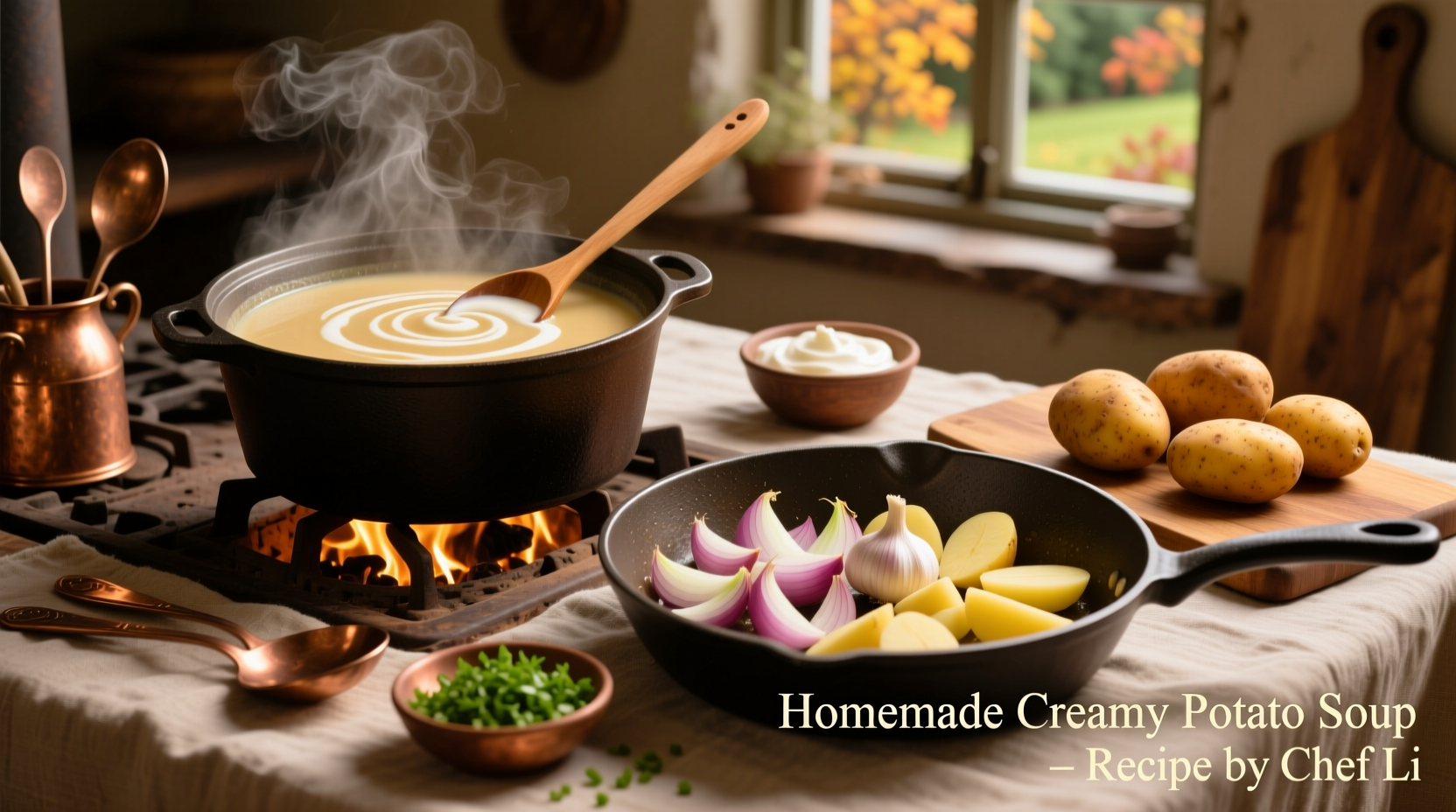 Perfect Creamy Potato Soup Recipe in 45 Minutes